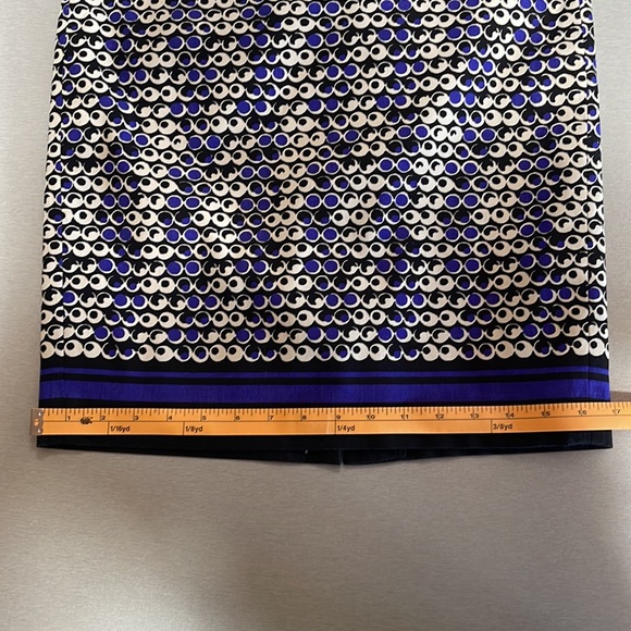 Ann Taylor Petite Black, White, Blue Skirt - Picture 12 of 13